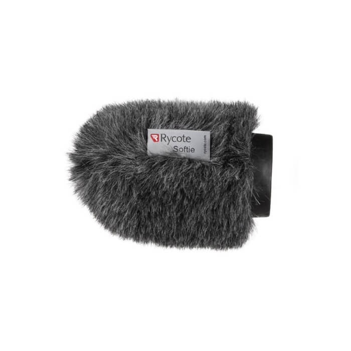 RYCOTE 10CM CLASSIC-SOFTIE in grey synthetic fur, designed for 19-22mm diameter microphones.