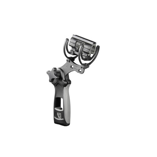 RYCOTE InVision Softie Lyre Mount with Pistol Grip designed for shotgun microphones with a diameter of 19-34mm.