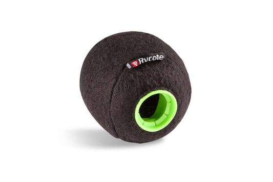 Professional microphone windscreen in black designed for 21/22mm microphones, showcasing the Rycote Baseball model.