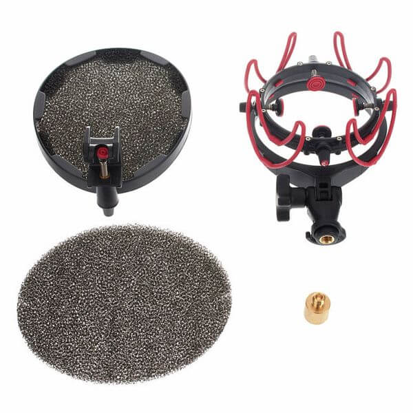 RYCOTE INVISION USM-VB-L STUDIO KIT with POP FILTER designed for large diaphragm microphones with a diameter of 18-55mm.