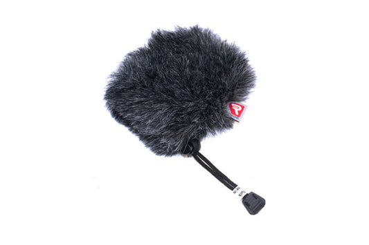 RYCOTE SPECIAL 60 MINI WINDJAMMER in grey synthetic fur, designed as a microphone windshield for wind noise reduction.