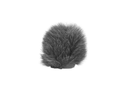 RYCOTE SPECIAL 90 MINI WINDJAMMER in grey synthetic fur designed for wind noise reduction.