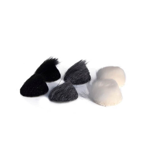 RYCOTE Overcovers Mix Colours pack containing 30 stickies and 6 reusable fur discs designed for lavalier microphones.