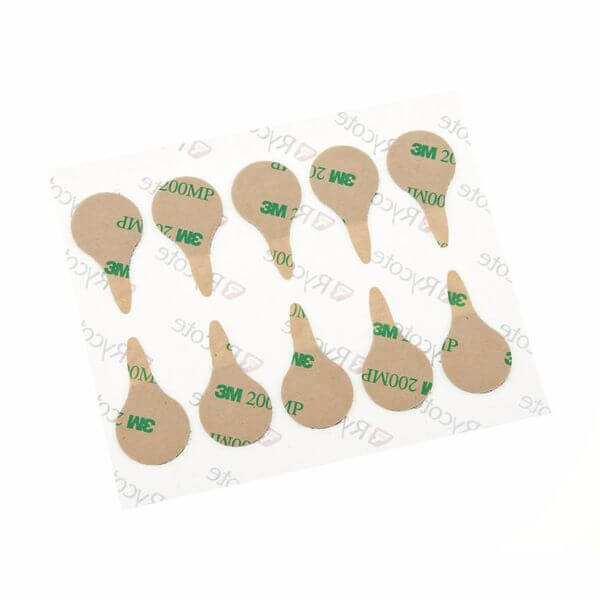 RYCOTE STICKIES - 25 packs of 30 double-sided adhesive pads for microphones, displayed in a product image.
