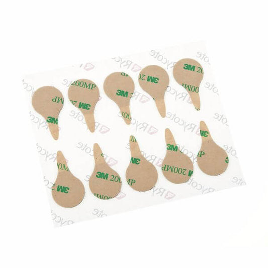 RYCOTE STICKIES - 25 packs of 30 double-sided adhesive pads for microphones, displayed in a product image.