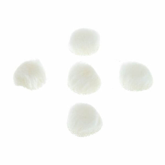 Rycote Overcovers Advanced White Pack containing 25 stickies and 5 windscreens designed for lavalier microphones.