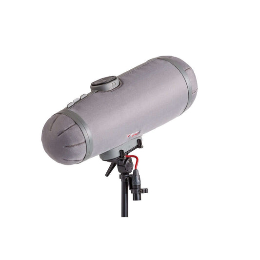 RYCOTE Cyclone Windshield Kit Large in Grey color made from 3D Tex material, designed for shotgun microphones with multi-suspension system.