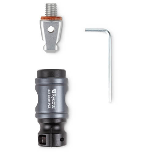 RYCOTE PCS-Boom Connector with 3/8 inch Tip featuring a Quick Release Mounting System