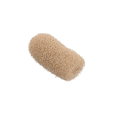 Sennheiser MKE 2 Foam Windscreen in beige color designed for optimal wind noise reduction.