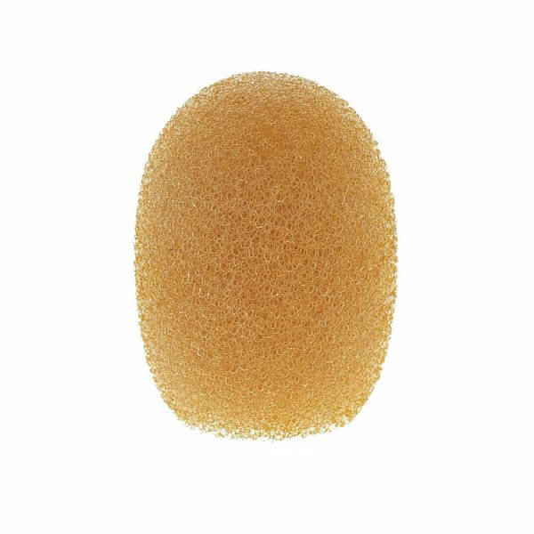 Beige foam windscreen accessory for Sennheiser MKE1, MKE2, and earset microphones.