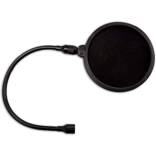 Samson PS01 pop filter with gooseneck for microphones, designed to reduce plosive sounds during recording.