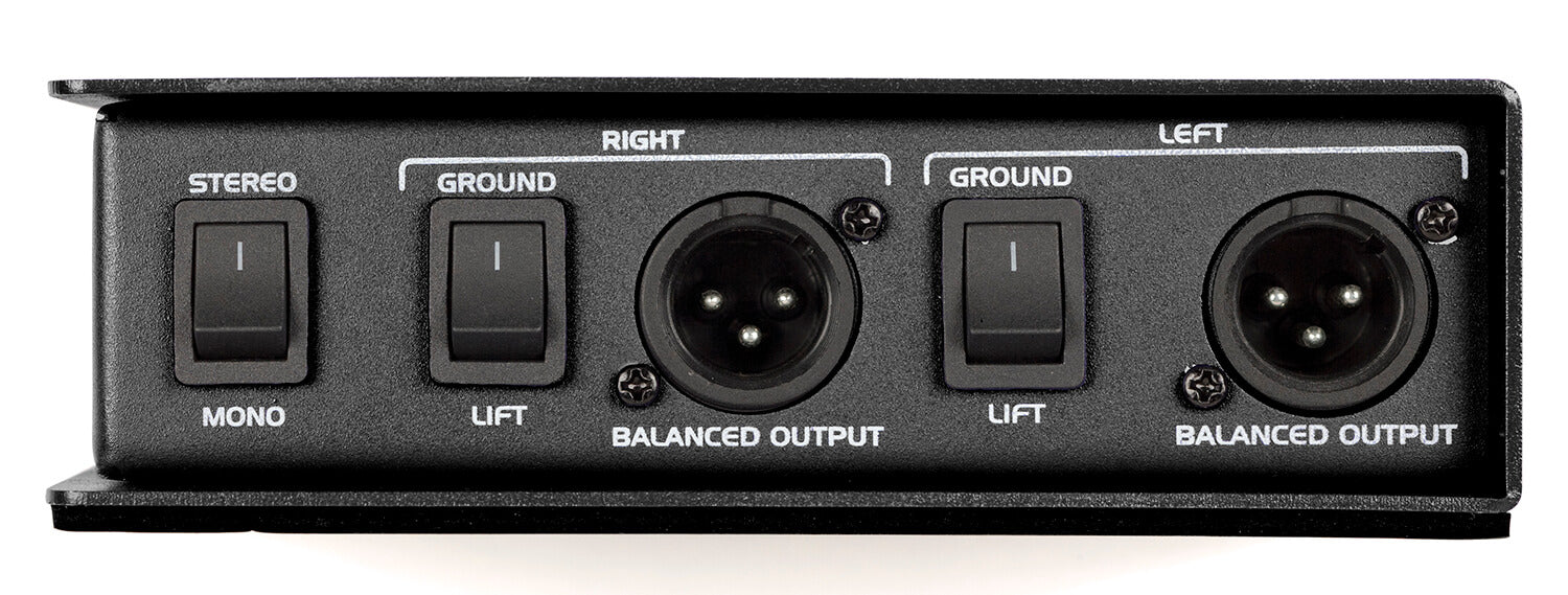 Samson S-Max MD2Pro stereo passive direct box featuring dual STLX mu-metal shielded transformers, with stereo/mono switch, attenuation switches, ground lifts, and 1/4" I/O.