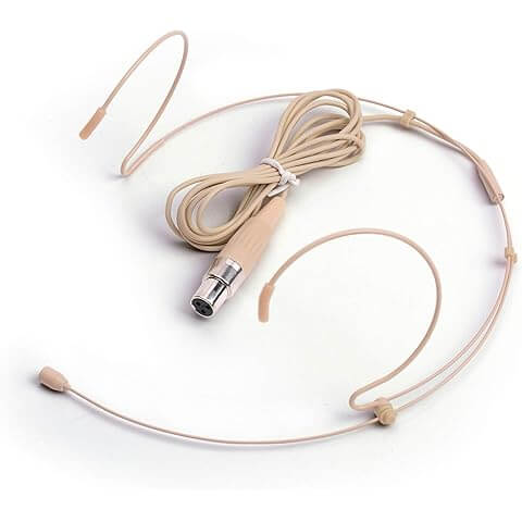 Samson SE10x Micro-Miniature Condenser Headset Microphone with 3mm Omni Capsule and Cable Adapters