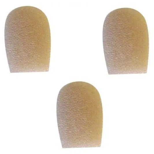 Samson ZA SE50TWS Windscreen for SE10/SE50 Headset Microphones in tan color, available in a 3-pack.