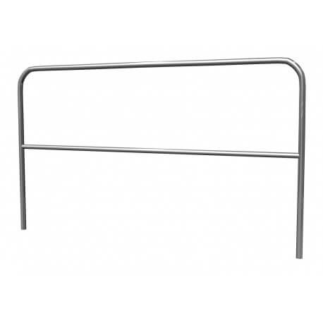 ALUSTAGE Aluminium Handrail 2M, a safety barrier designed for stage use, showcasing a flexible aluminum structure.