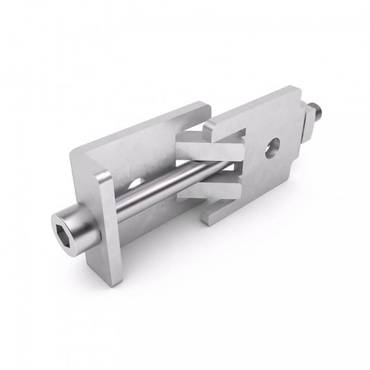 ALUSTAGE SCD24 Insert Clamp designed for SCA-05 Panther Deck, showcasing a lightweight stage deck clamp.