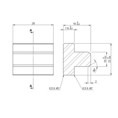 ALUSTAGE SCD 70 Self Leveling Insert for SCA-07, a professional stage accessory designed for stable support.