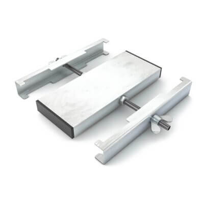 Durable 4-way leg clamp for stage support, model SCD 78, designed for use with SCA-07 accessories.