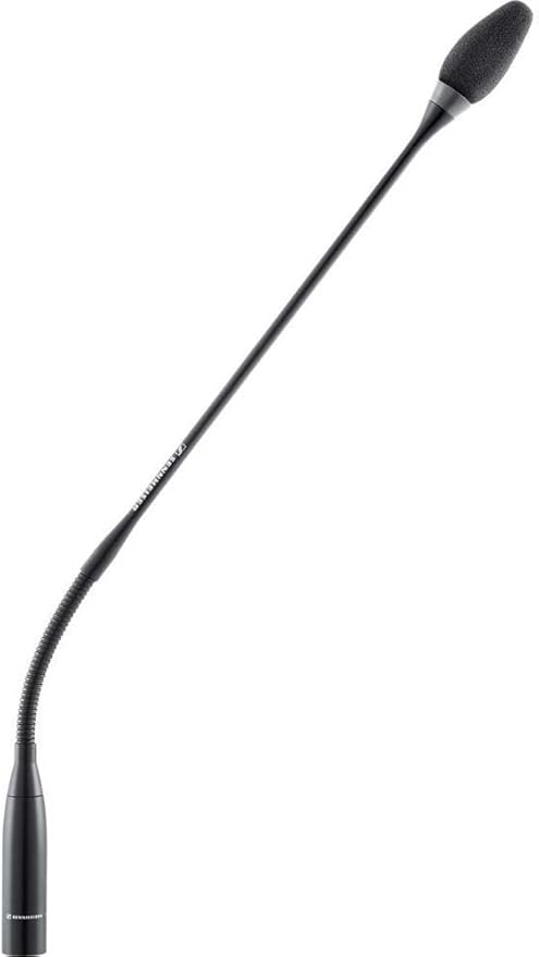 Sennheiser MEG 14-40 B Cardioid Gooseneck Microphone with KE 10 Capsule in matte black finish, showcasing its flexible gooseneck design.