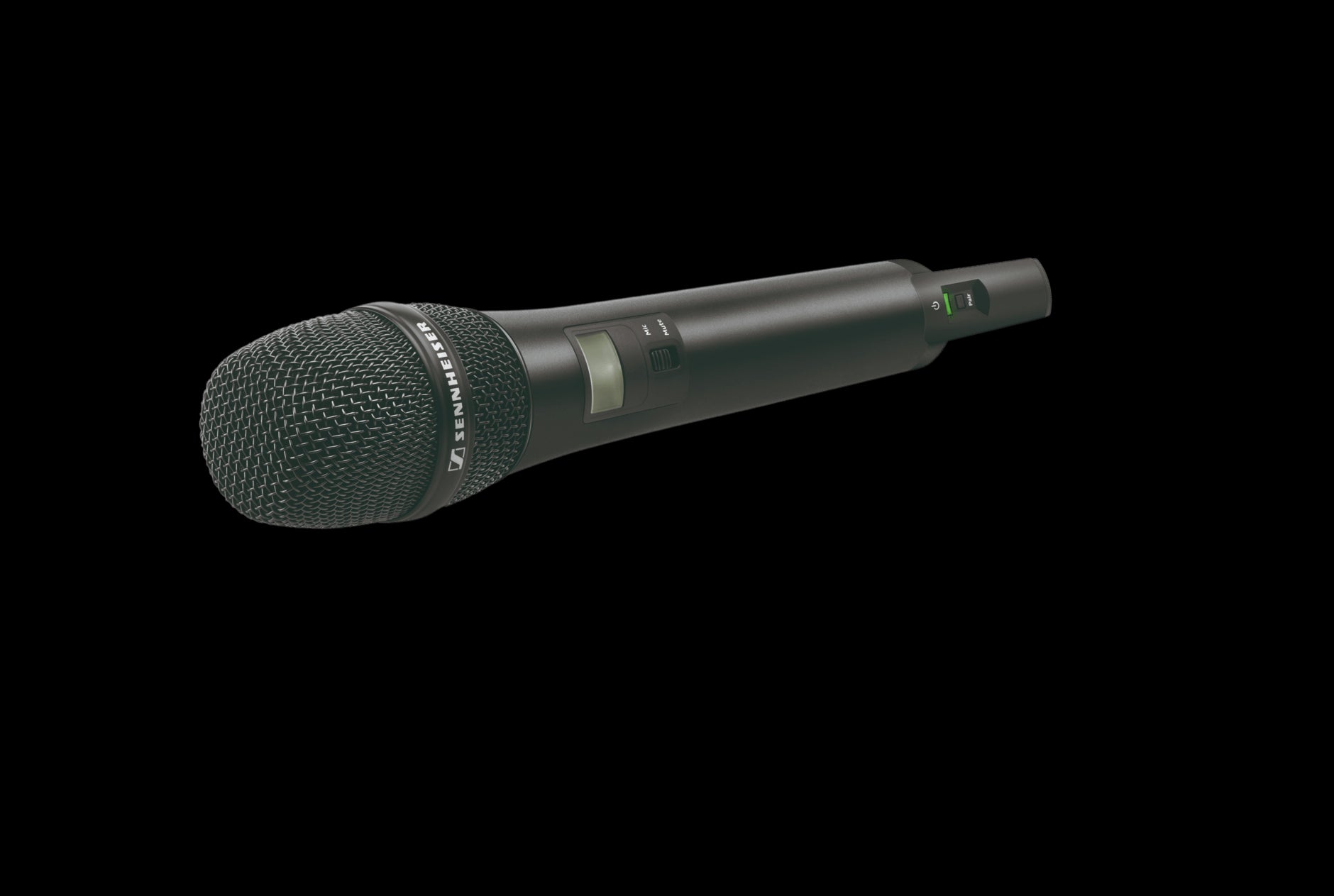 Sennheiser AVX-835 SET-3-EU handheld microphone set with MMD 835 mic module, shown against a white background.