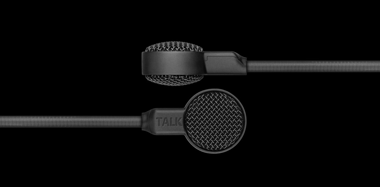 Sennheiser HMD 301 PRO Monaural Broadcast Headset, Circumaural, shown without cable, with a detailed view of the boom arm.
