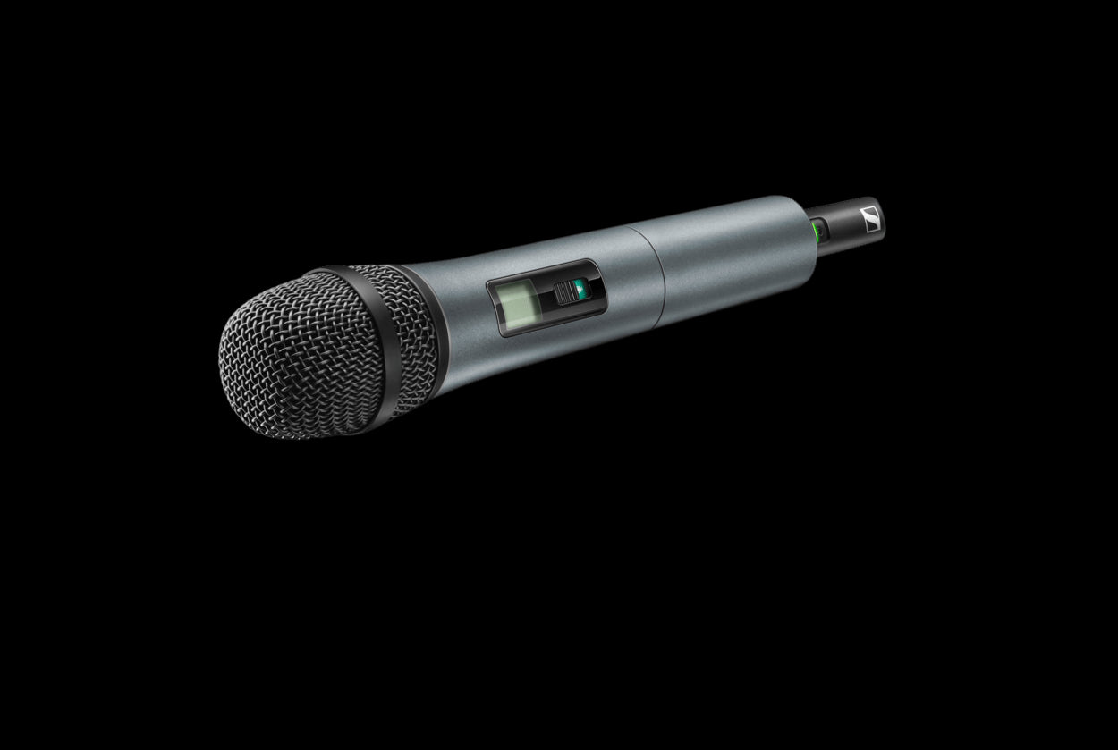 Front view of the Sennheiser XSW 2-865-B Wireless Handheld Vocal Set, 614-638MHz