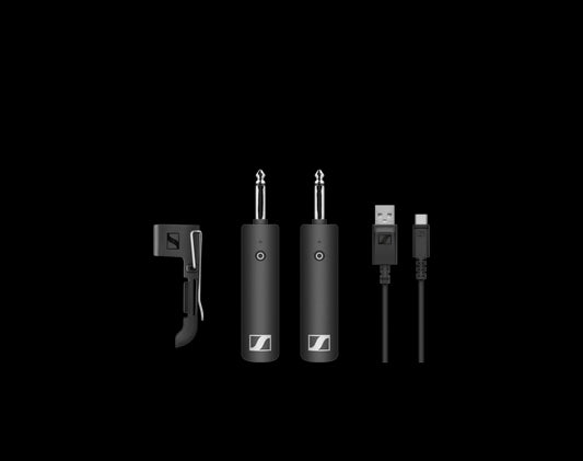 Sennheiser XSW-D Instrument Base Set including Instrument RX, Instrument TX, Belt-clip, and USB-A to USB-C Cable