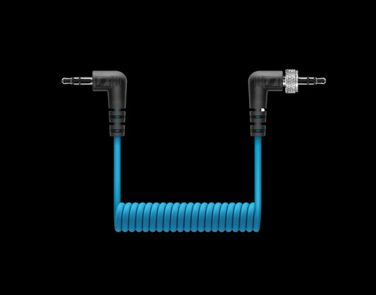 Sennheiser CL 35 TRS Coiled Cable with 3.5mm to 3.5mm jack plugs and locking mechanism