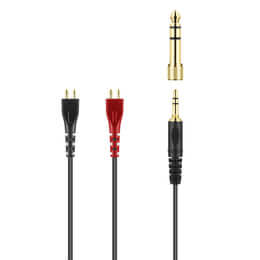 Sennheiser Cable for HD 25 Light, 1.5 meters, dual-sided with 3.5mm and 6.3mm jack adapter