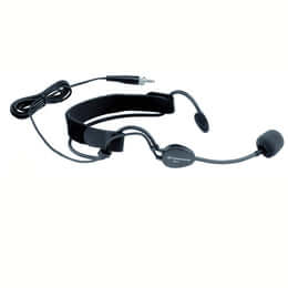 Image of the Sennheiser ME 3 Headset Microphone with a golden 3.5mm connector