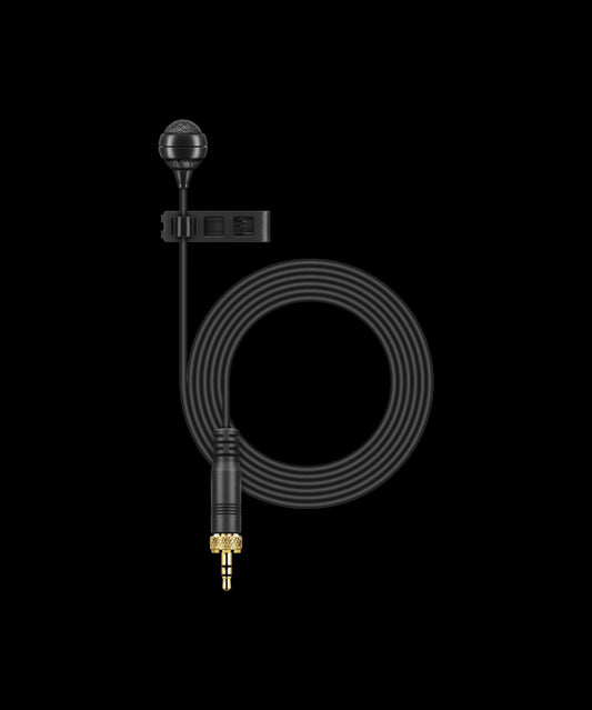 Sennheiser ME 4 Electret Cardioid Clip-on Microphone, designed for SK 100/300/500 series, product shot.