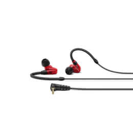 Sennheiser IE 100 PRO Red In-ear Headset with a 1.3m cable, soft pouch, and ear adapters in sizes S, M, and L