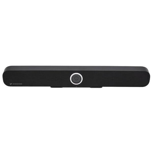 Sennheiser TeamConnect Bar M EU, an all-in-one USB video bar designed for mid-sized meeting rooms.