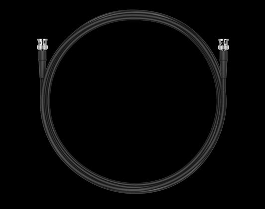 Sennheiser GZL RG 8x Low Damping Coaxial Cable, 5 meters long, featuring a BNC Connector, displayed in front view