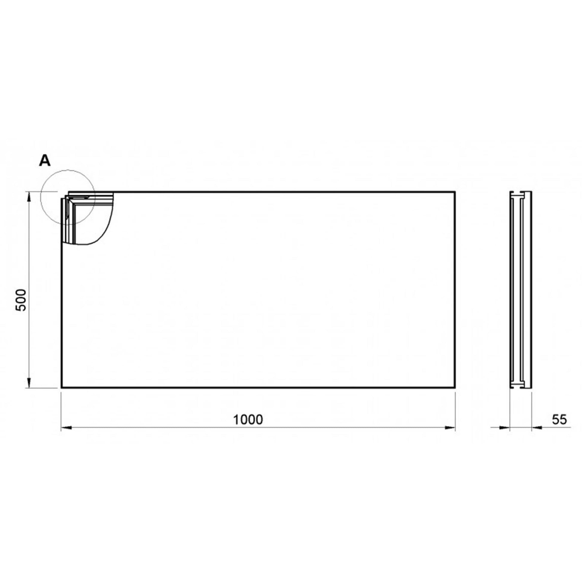 Image of the ALUSTAGE SCA-05 Panther Deck, a silver anode portable stage platform measuring 2x1m.