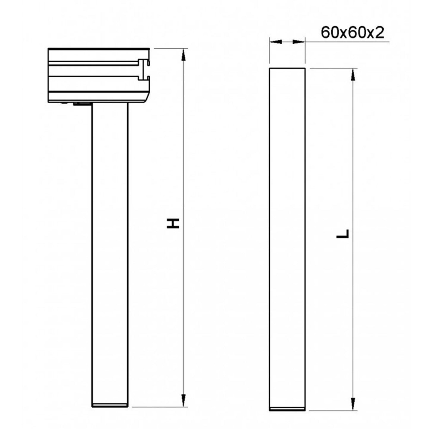 ALUSTAGE SLE fixed leg 400mm stage support for SCA 03 platform, showcasing its durable design.