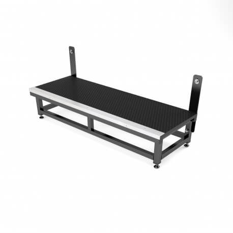 Image of ALUSTAGE modular stairs with a height of 200mm, showcasing a single step design.