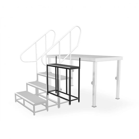 Image of the ALUSTAGE Modular Stage Stairs featuring a single step with a height of 800mm, model W.SSS 04.03.00 CZ.