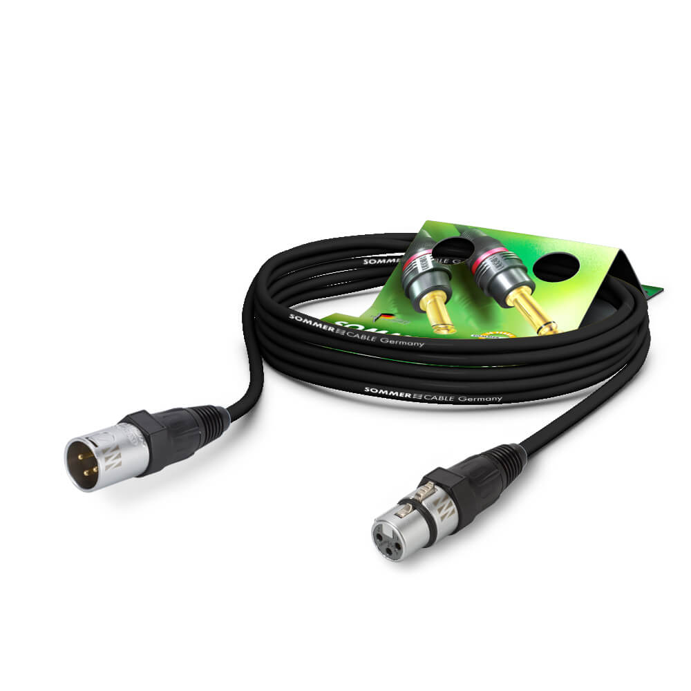 Sommer Cable SC-Galileo 238 Microphone Cable, featuring a PVC sheath, with a diameter of 7.00 mm and dual 0.38 mm² conductors in black.