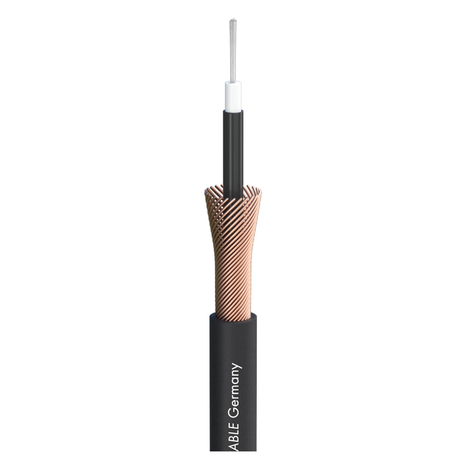 SOMMER CABLE Tricone XXL Instrument Cable in black color, showcasing its long life compound and 1 x 0.50 mm² thickness.