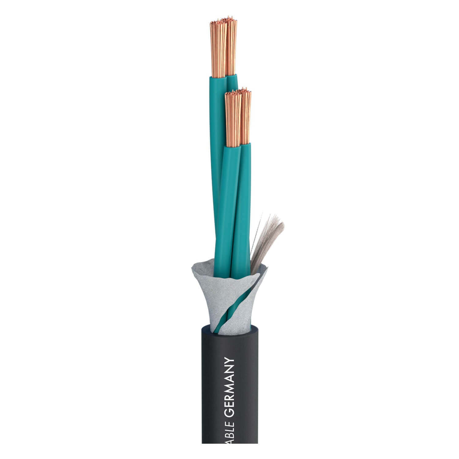 SOMMER CABLE Elephant SPM425 Speaker Cable featuring a 4 x 2.50 mm² configuration with a durable black PVC jacket.