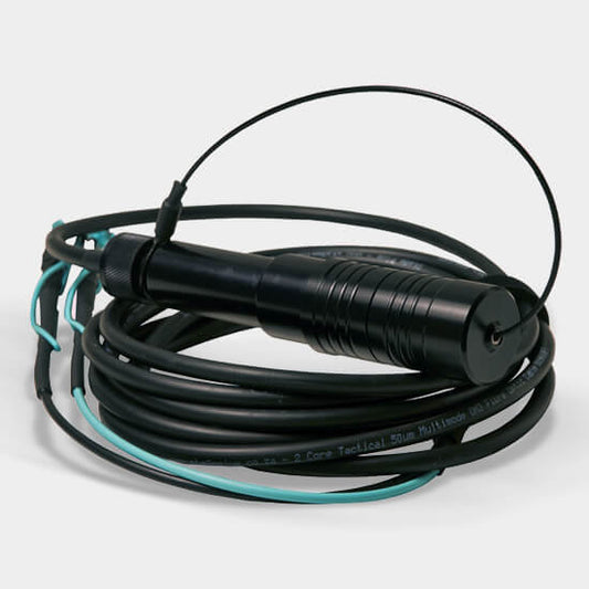 Stage Plus Premade Audio Cable featuring 1X HICON HIC-J35S05 connector and 2X AMPHENOL AX3M Onyx Black connectors, 2 meters in length.