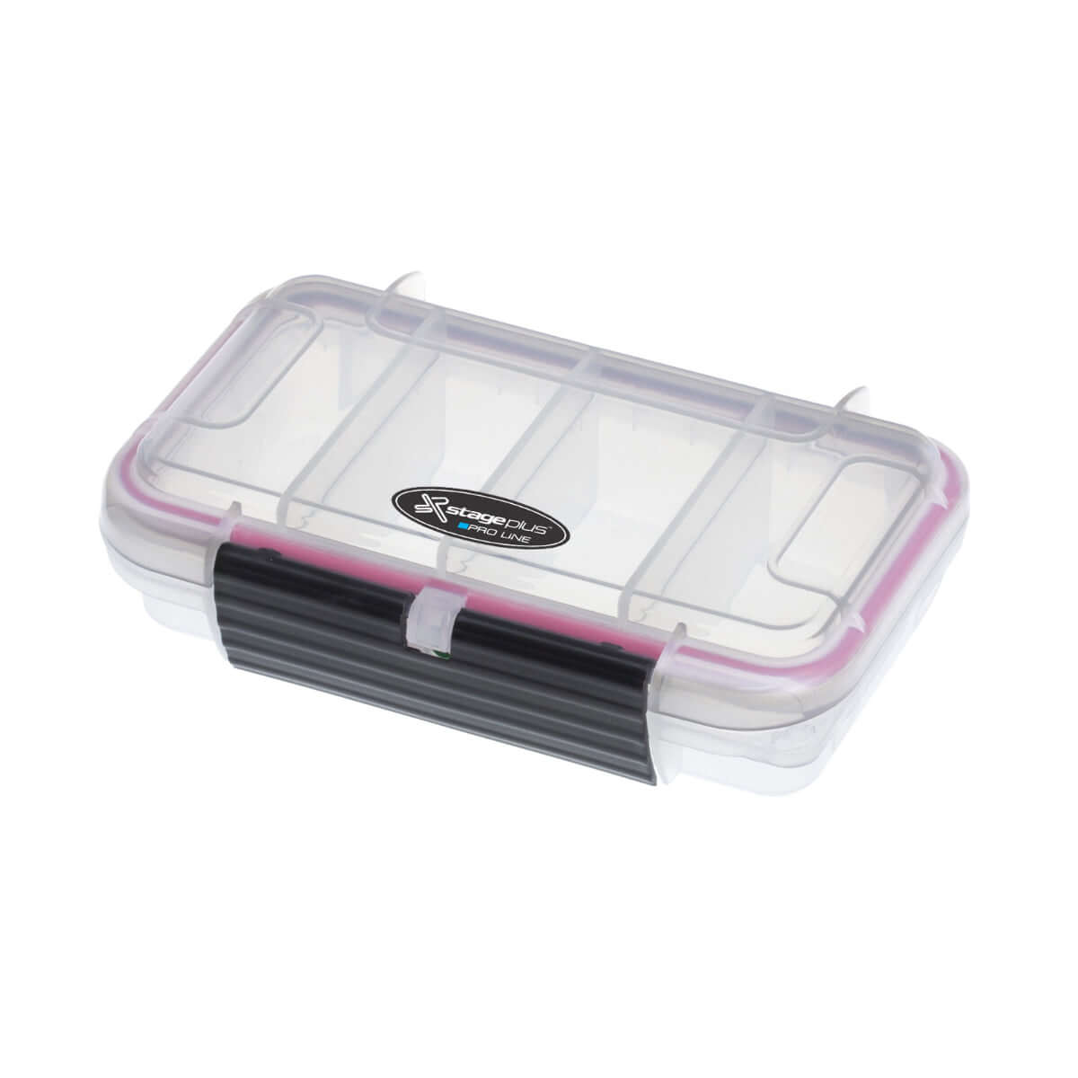 SP PRO 001 Transparent Utility Case, waterproof and dustproof, dimensions L157xW115xH41mm, shown in a clear view.