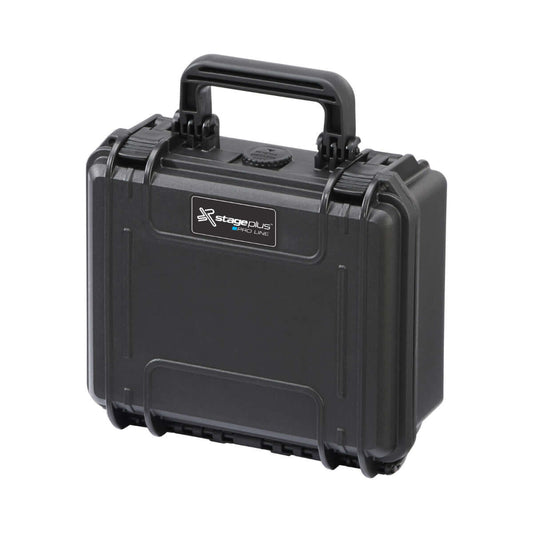 SP PRO 235H105 Black Carry Case with Convoluted Foam, dimensions L235xW180xH106mm, empty case shown in the image.