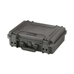 SP PRO 380H115S Black Carry Case with Cubed Foam, designed for watertight protection of sensitive equipment.
