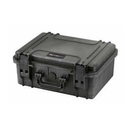 SP PRO 380H160S Black Carry Case with Cubed Foam, IP67 Waterproof and Impact Resistant, dimensions L380xW270xH160mm