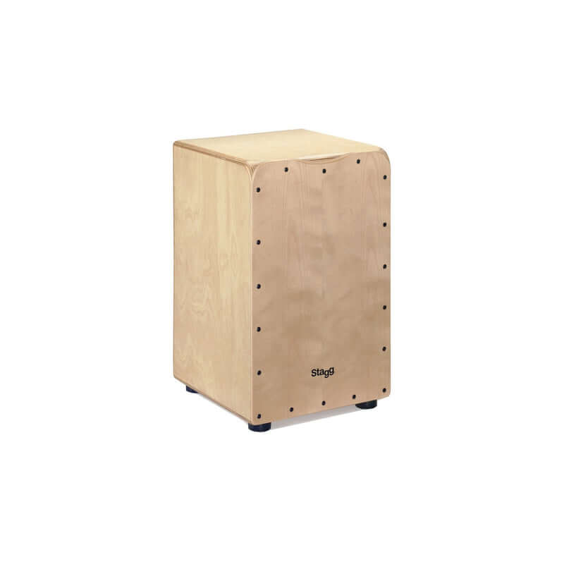 Medium-sized natural cajon with gig bag, model Stagg CAJ 50M N.