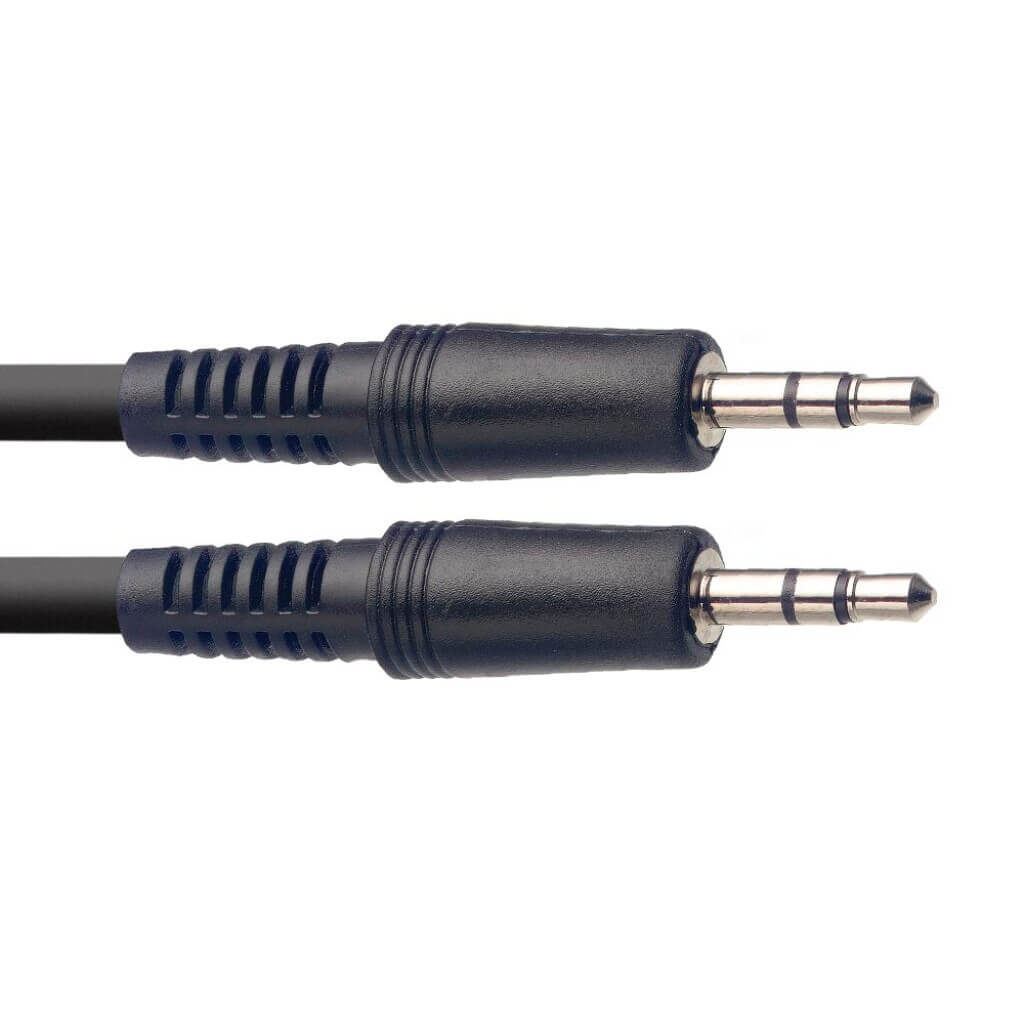 3m Mini Stereo Audio Cable (3.5mm TRS to TRS) by Stagg, suitable for connecting audio devices.