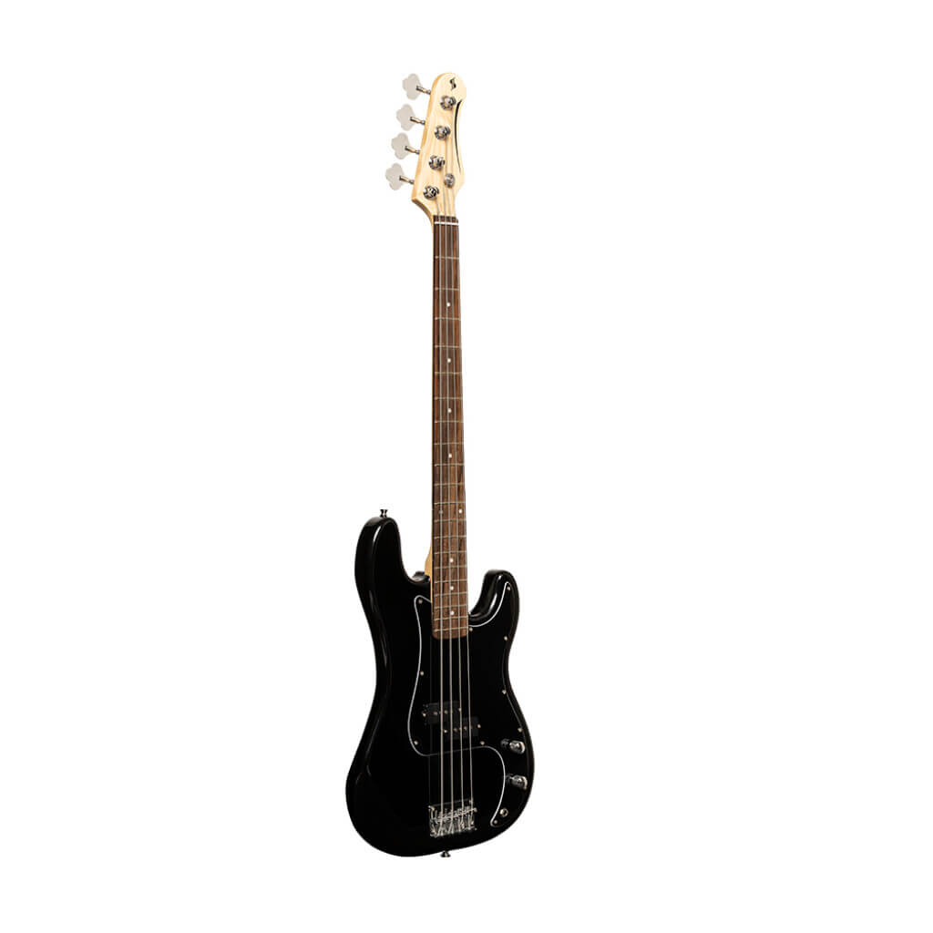 Standard 'P' Style Electric Bass Guitar in Black by Stagg