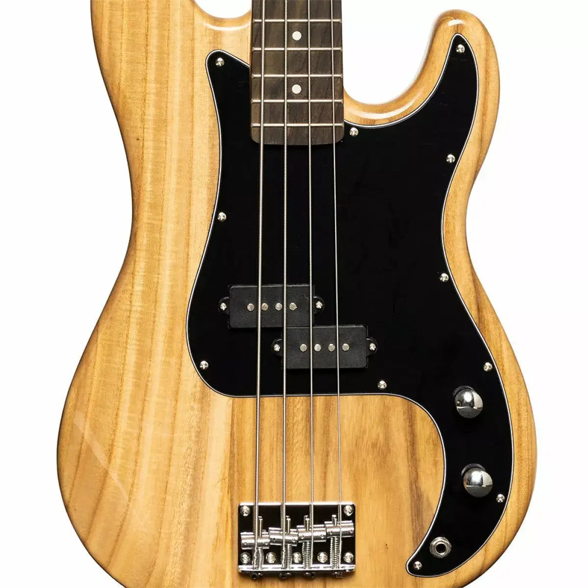 Stagg SBP30 NAT Standard 'P' Style Electric Bass Guitar in Natural Finish